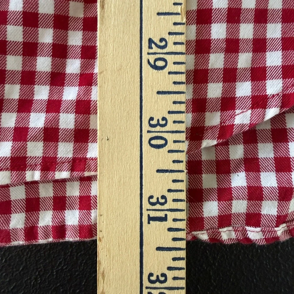 Vineyard Vines Button Down Shirt Mens Large Red Gingham Classic Fit Tucker Shirt